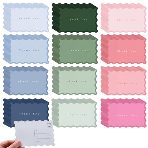 Kosiz 120 Pcs Pastel Thank You Cards Bulk 4 x 6 Inch - style: Pastel Thank You