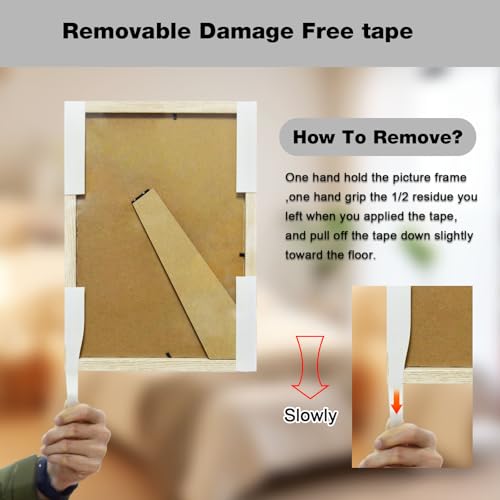Hasaky Removable Double Sided Tape 18ft, Picutre Hanging Strips Damage Free,Heavy Duty Mounting Tape Wall Adhesive Strips for Poster Carpet Rug Art Craft Scrapbook - size: 2in x 20ft