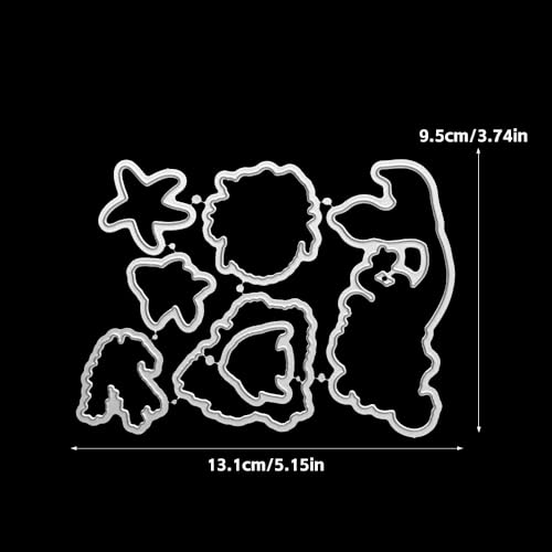 Clear Stamps and Metal Cutting Dies Set for Card Making Scrapbooking, DIY Craft Stamps and Dies Kit for Journaling, Albums, Greeting Cards, Holiday Cards, Birthday, Christmas (YX1998) - color: YX1998