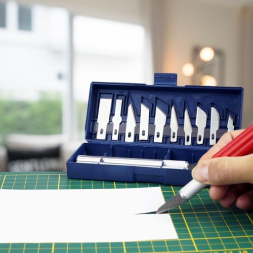 16pc Precision Hobby Arts and Crafts Knife Set with Big Handle