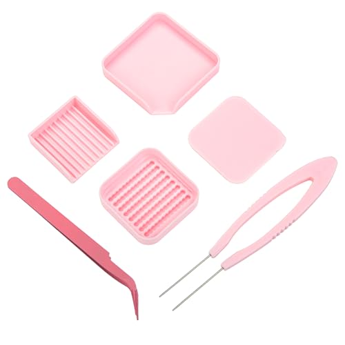 Homakover 2.6mm Fuse Bead Picking Tray Kit – Beads Craft Tool Set with Pickup Tray, Storage Box, Stainless Steel Tweezer(Random Color), Aligner Trays & Needle Tweezer for Arts & Crafts Projects