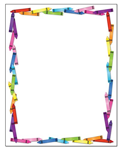 Stonehouse Collection Colorful Crayon Letterhead, 8.5" x 11", 60 Sheets | Ideal for Home & Office. Premium 60lb Matte Paper, 92 Brightness for Vivid Color Printing, USA Made - color: Crayons