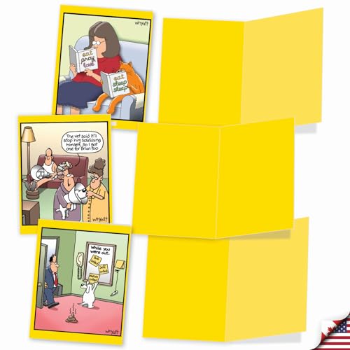 The Best Card Company - 20 Note Cards Blank Assortment (4 x 5.12 Inch) (10 Designs, 2 Each) - Wild for Whyatt AM6463OCB-B2x10 - style: Wild for Whyatt