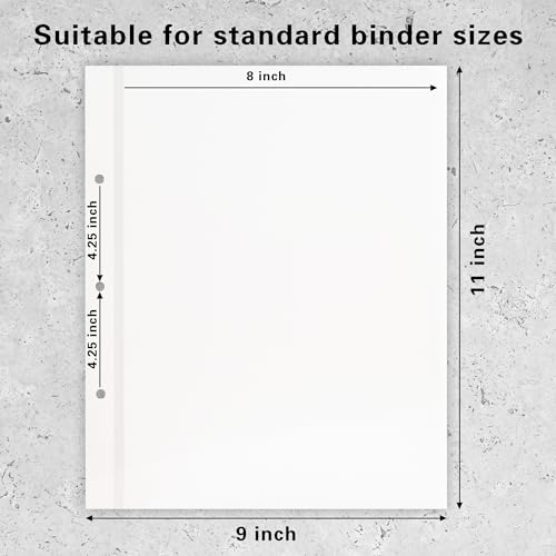 Vienrose Self Adhesive Photo Album Refill Pages 3 Ring Binder 240 Pages - size: 120 Sheets/ 240 Pages