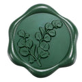 Yoption Eucalyptus Leaf Wax Seal Stickers, 50Pcs Olive Green Envelope Seals - color: Leaf, Olive Green