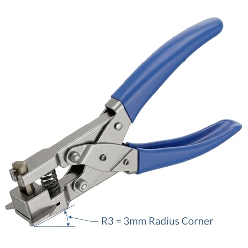 QWORK Corner Rounder Cutter R3 (3mm Radius), Smooth Edge Trimmer for PVC Cards, Photos & Paper Projects