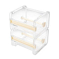 molshine 2 Pack Transparent Desktop Multi Washi Masking Tape Storage Dispenser,Tape Cutter,Tape Roll Holder (Not Include Masking Tape) (Beige) - color: Beige