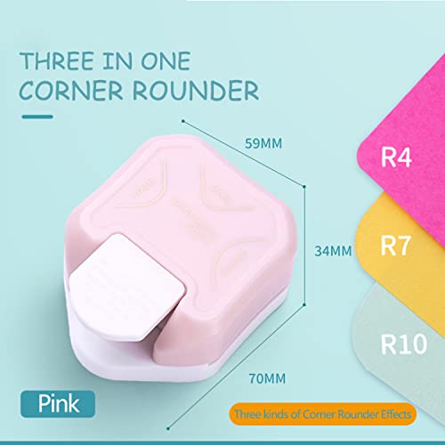 7Pcs/Set Craft Scissors 3 in 1 Corner Rounder Paper Punch With Storage Box - 5 Kinds Zig Zag Edges for DIY Projects, Paper Card, Photo, and Scrapbooking