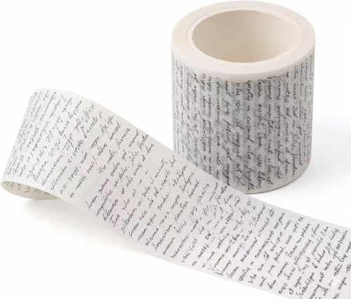 CPWGSM Washi Tape, 1 Roll Vintage Japanese Masking Tape for Scrapbooking, 1.97in Wide Decorative Adhesive Craft Tape for Planners, Journaling, DIY Projects, Gift Wrapping, School Supplies