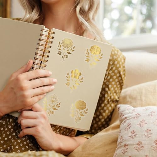 Gold Floral Stickers 50 Pcs, Waterproof PET Vintage Botanical Decals - style: gold floral