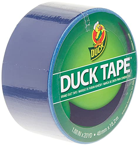 Duck Brand 1304959 Color Duct Tape, Single Roll, Blue - color: Blue, size: Single Roll