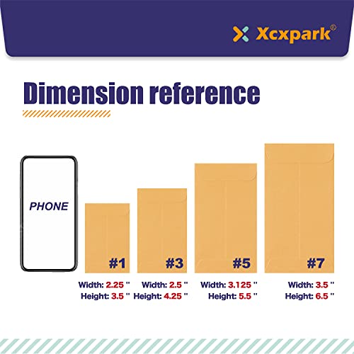 Xxcxpark 500 PCS #1 Coin Envelopes, 2-1/4” x 3-1/2” inches Brown Kraft Envelopes Classic Small Parts Envelopes with Self Adhesive Gummed Flap for Coins, Cash, Credit Cards, Seeds - color: Brown, size: 500 PCS #1 (2.25" x 3.5")
