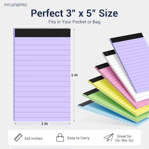 Colored Note Pads 12 Pack Small Notepad 3x5 In Mini Notepads Pocket Notepad - color: Colored 12, size: 3x5 Inch