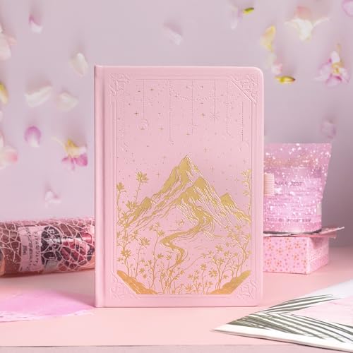 MGGAO Lined Journal Notebook for Women Men, A5 Aesthetic Notebook - color: Pink, size: Lined