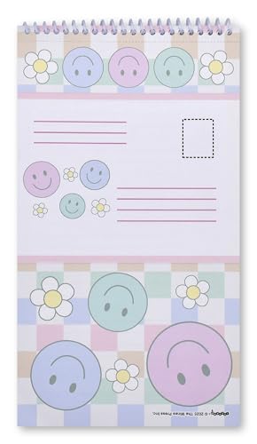 iscream Fold and Send Girls Stationery Card Pad with Seals - Daisy Smiles - color: Daisy Smiles