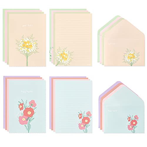 Monolike Flower for you ver.2 Letter Paper and Envelopes Set - 8Type, 32 Letter Paper + 16 Envelopes - color: Flower for you ver.2
