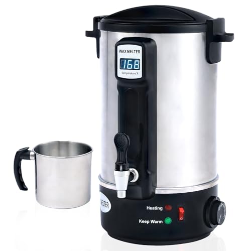 TCFUNDY Candle Making Wax Melting Pot 8L Electric Non-Stick DIY Wax Melter | DIY Candle Making Kit for Adults, Soy Wax and Beeswax Candle Maker