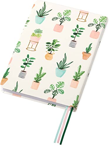 WORLD TRAVELER Eccolo A5 Lined Journal 256 Ivory Pages Lay Flat 6x8 - color: Botanical Bliss