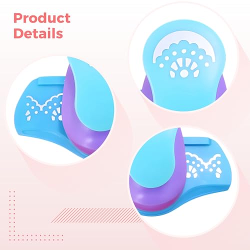 2 Pcs Border Paper Punches, Small Paper Punch Edge Corner Craft Tool, Scrapbooking Border Makers for Art Cards, Albums, Decorations
