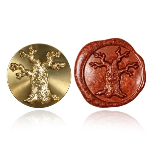 Mceal Wax Seal Stamp Head, 3D Embossed Relief for DIY Crafts, Wedding Invitations, Gift Wrapping, Halloween Collection (The Wailing Oak) - style: The Wailing Oak