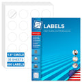 1.5 Inch Round Labels for Laser & Inkjet Printers, Printable Circle Stickers for Wedding Favor, Candle, Cosmetic Jar & Handmade Craft Labels, 600 Adhesive Labels (30 Sheets) with Free Template - size: 1.5 IN-30 Sheets(HB-C020)