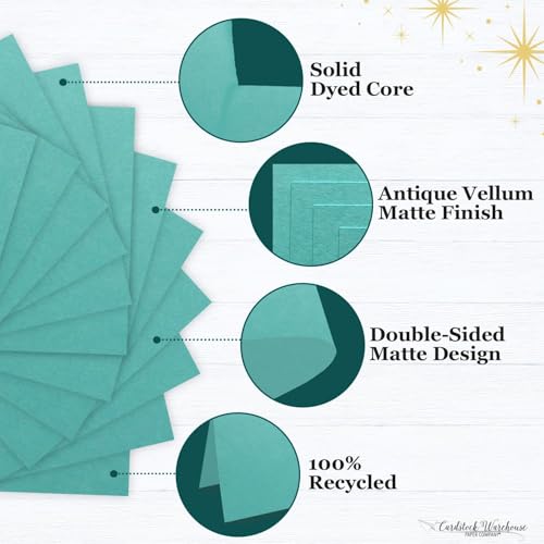Cardstock Warehouse Pop-Tone Blu Raspberry Teal Cardstock Paper – 25 Sheets, 12 x 12" - 100 lb / 270 GSM Premium Teal Card Stock for Die-cutting, Crafts, Scrapbooking, Card Making and DIY Projects - color: Blu Raspberry