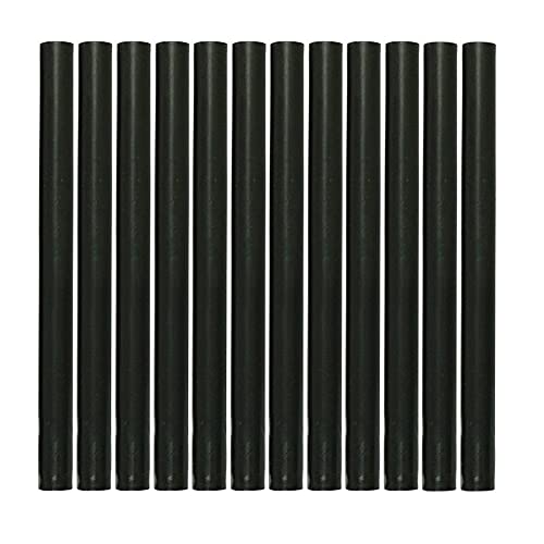 12PCS Black Sealing Wax Sticks for Wax Seal Stamp, YOSENLING Seal Wax Sticks for Glue Gun,Great for Wedding Invitations, Wine Packages,Cards Envelopes, Gift Wrapping (Black) - color: Black