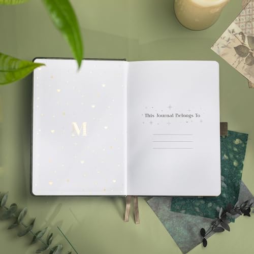 MGGAO Lined Journal Notebook for Women Men, A5 Aesthetic Notebook - color: Deep Green, size: Lined