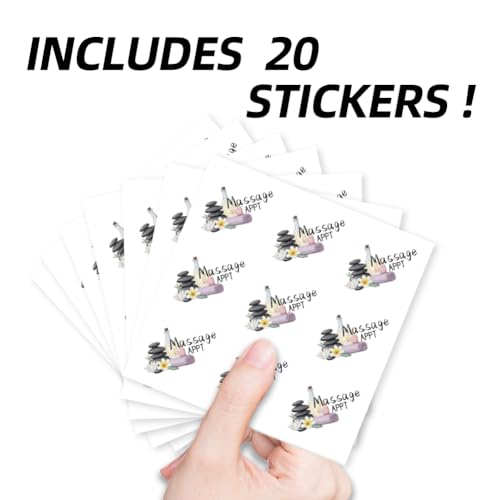 AHANDMAKER 180Pcs Massage Appointment Planner Stickers Self-Adhesive Spa Theme Decals for Planner Calendar Scrapbook Crafting Arts Journaling Gift Bag Seal Theme Party Decor - style: Massage therapy