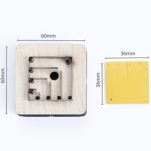 Leather Cutting Die,3D Snowflake Flower Shape Leather Die Cutter Tool,Cutting Mold for DIY Crafts