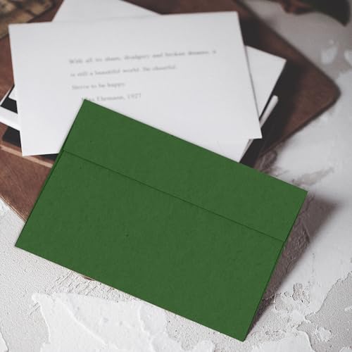 Dark Green Envelopes A2 Goefun 100 Pack Self Seal for Invitations - color: dark green, size: A2