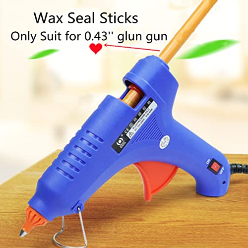 8PCS Dust Blue Glue Gun Wax Seal Sticks for 0.43'' Glue Gun, Great for Wedding Invitations - color: Dust Blue
