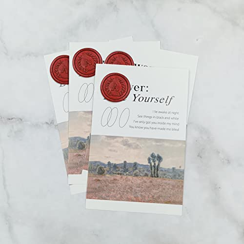 50Pcs Red Letter A Adhesive Wax Seal Stickers, Hand-Made, No Need Seal Stamp, Tear and Use Wax Stickers for Wedding Invitations, Envelopes, Christmas Gift - color: Red, size: A