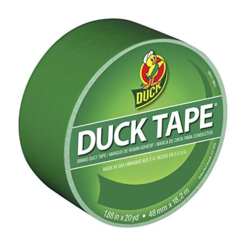 Duck Brand 1304968 Color Duct Tape, Single Roll, Green - color: Green, size: Single Roll