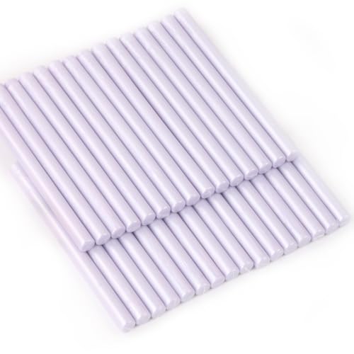 Light Purple Wax Seal Sticks, 30pcs Sealing Wax Sticks, HOSEALING Glue Gun Wax Seal Sticks for Wax Seal Stamp, Premium Sealing Wax for Wedding Invitations, Letter, Envelope (Mini Size) - color: Light Purple