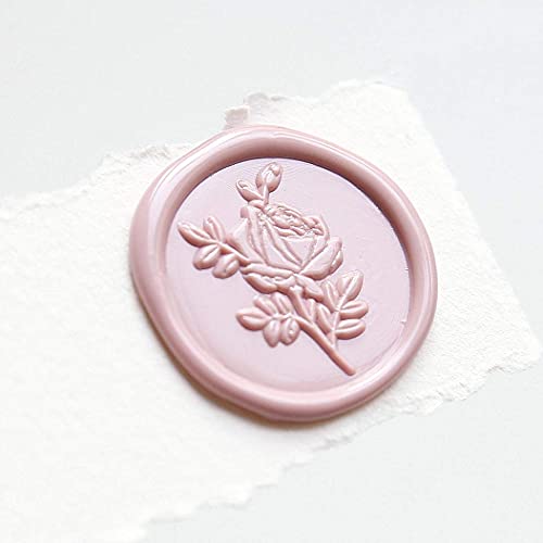 UNIQOOO Mailable Glue Gun Sealing Wax Sticks for Wax Seal Stamp - Dusty Rose Pink, Great for Wedding Invitations, Cards Envelopes, Snail Mails, Wine Packages, Gift Ideas, Pack of 8 - color: Dusty Rose