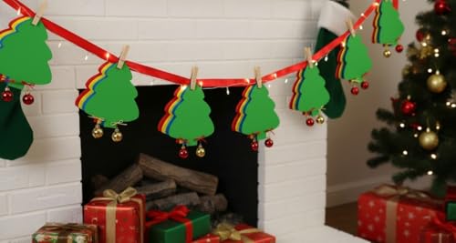 SHAPES ETC. 5.5" x 5.5" Evergreen Tree Creative Foam Cut-Outs, 15-Count - color: Assorted Foam Tree