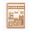 B5 Reusable Sticker Collecting Book Blank Sticker Album (Style G Khaki) - color: Style G Khaki
