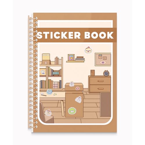 B5 Reusable Sticker Collecting Book Blank Sticker Album (Style G Khaki) - color: Style G Khaki