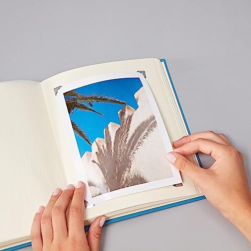 Semikolon 372298 Self-Adhesive Photo Corners Pack of 252 - Storage Pack, Adhesive Pads for Photo Book and Photo Album - Grey Blue - color: Cloudy Morning