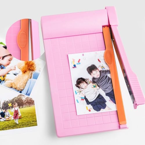 Mini Paper Cutter 160mm Cutting Width - Portable ID Photo Trimmer with Stainless Steel Blades for Home Office Photo Studio Use
