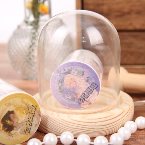 Alideco 6pcs Decorative Adhesive Tapes Fresh Literary Girl Botanical Flower Landscape PET Tape Great for Bullet Journal Supplies, Arts, Scrapbook, DIY Crafts, Planners (huahuanzhongdeshipian) - color: huahuanzhongdeshipian