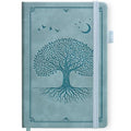 Lined Journal Notebook Hardcover Leather Bound 200 Pages A5 Blue Diary - color: Light Blue, size: A5 200 Pages