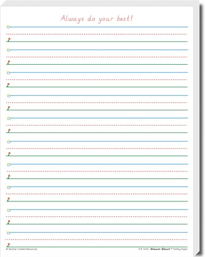 Teacher Created Resources - size: 100 Sheets, style: Grades 1-2 Writing Paper