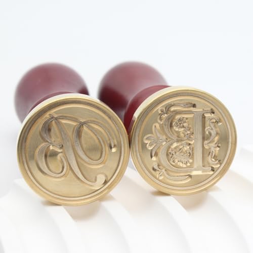 Letter Wax Seal Stamp Kit - Initial Alphabet B Stamp Head 2pcs, Vintage Monogram Stamps Wax Seal Kit with 200pcs Assorted Sealing Beads, Spoon, Metallic Gold Silver Pens - style: Letter B Wax Seal Stamp Kit