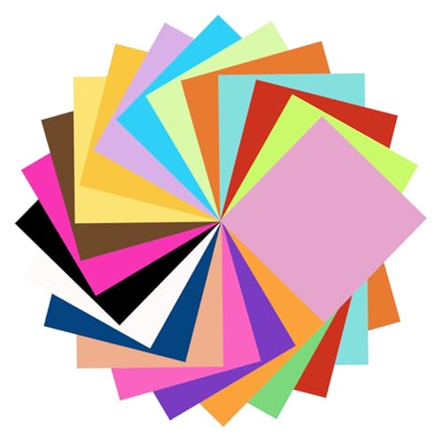 100 Sheets Origami Paper 20 Color Double Sided Origami Paper 8x8 - size: 100 Sheets / 8×8 "/ 20 Colors