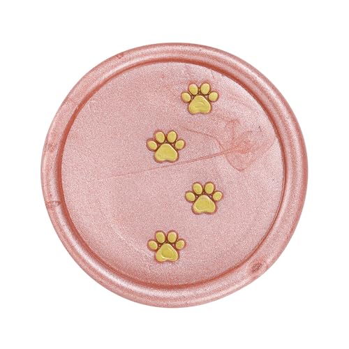 Yoption Lovely Paw Prints Wax Seal Stamp, Vintage Sealing Wax Stamp for Wedding Party Invitations Envelopes Gift Packing - color: Paws Line