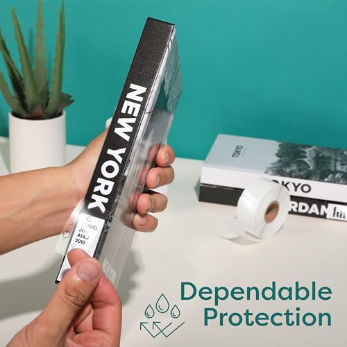 1" X 2" Clear Label Covers (1 Roll, 500 Labels) - size: 1" X 2"