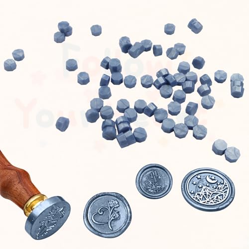 Blue Sealing Wax Beads Set, 360Pcs - color: Blue