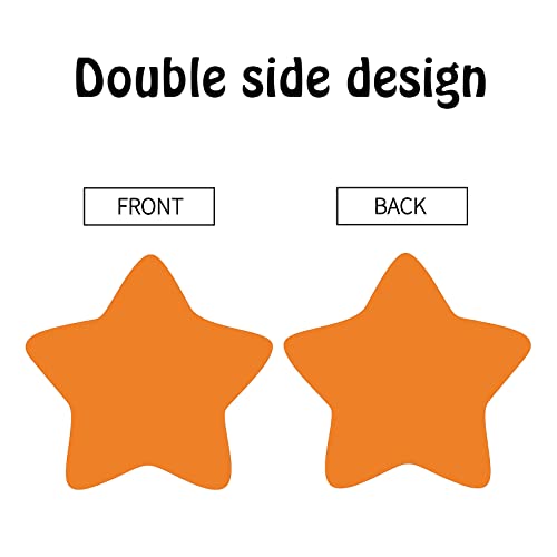 80 pcs Colored Star Shape Cutouts for Classroom, UNIIDECO Bulletin Board Decorations Cardboard Cut Outs, Kid Teachers DIY Crafts Projects Decor Supplies, Cardstock Party Decoration for Wall - color: Star